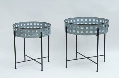 Metal Tray Table 21/25in
