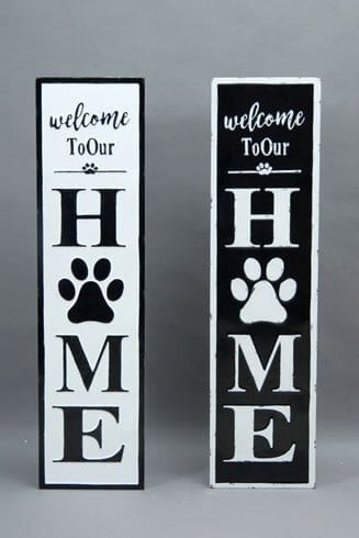 Paw Home Plaque 46in