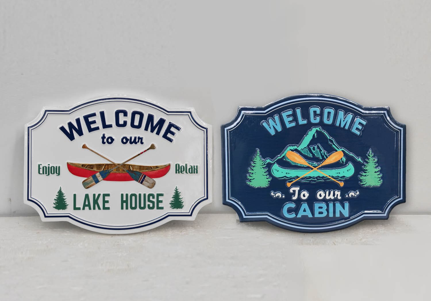 Metal Lake House Decorative Sign