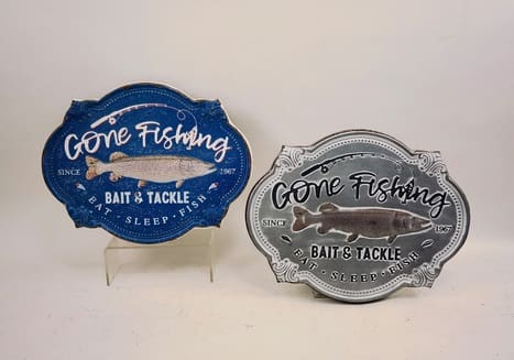 Gone Fishing Decorative Sign