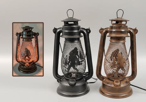 Metal Bigfoot Lantern
