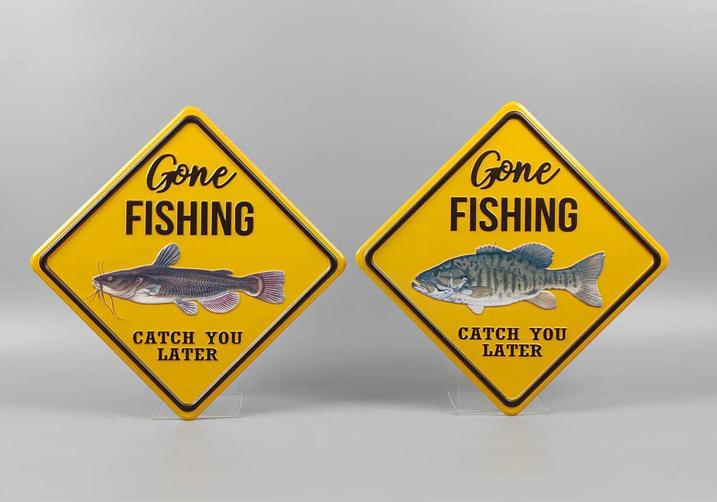Metal Fish Plaque 16in