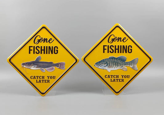 Metal Fish Plaque 16in