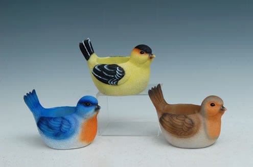 Resin Bird Pot
