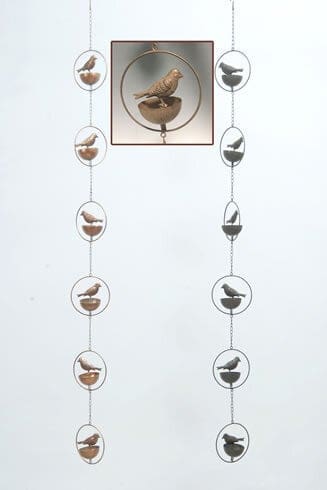 Bird in Circle Rain Chain