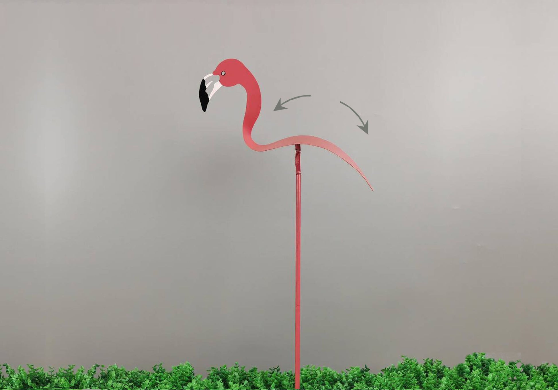 Metal Flamingo Stake 36
