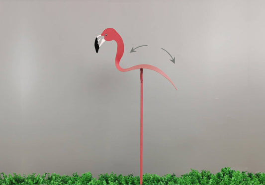 Metal Flamingo Stake 36
