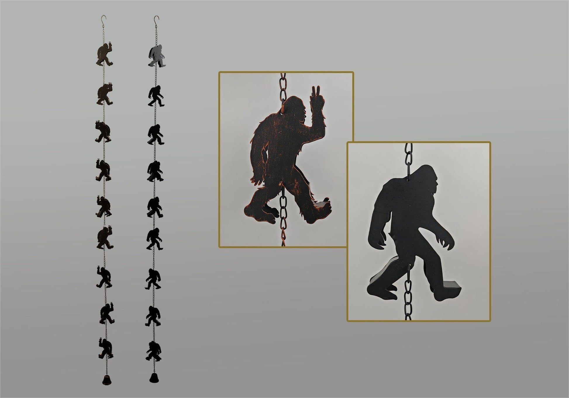 Bigfoot Metal Rain Chain