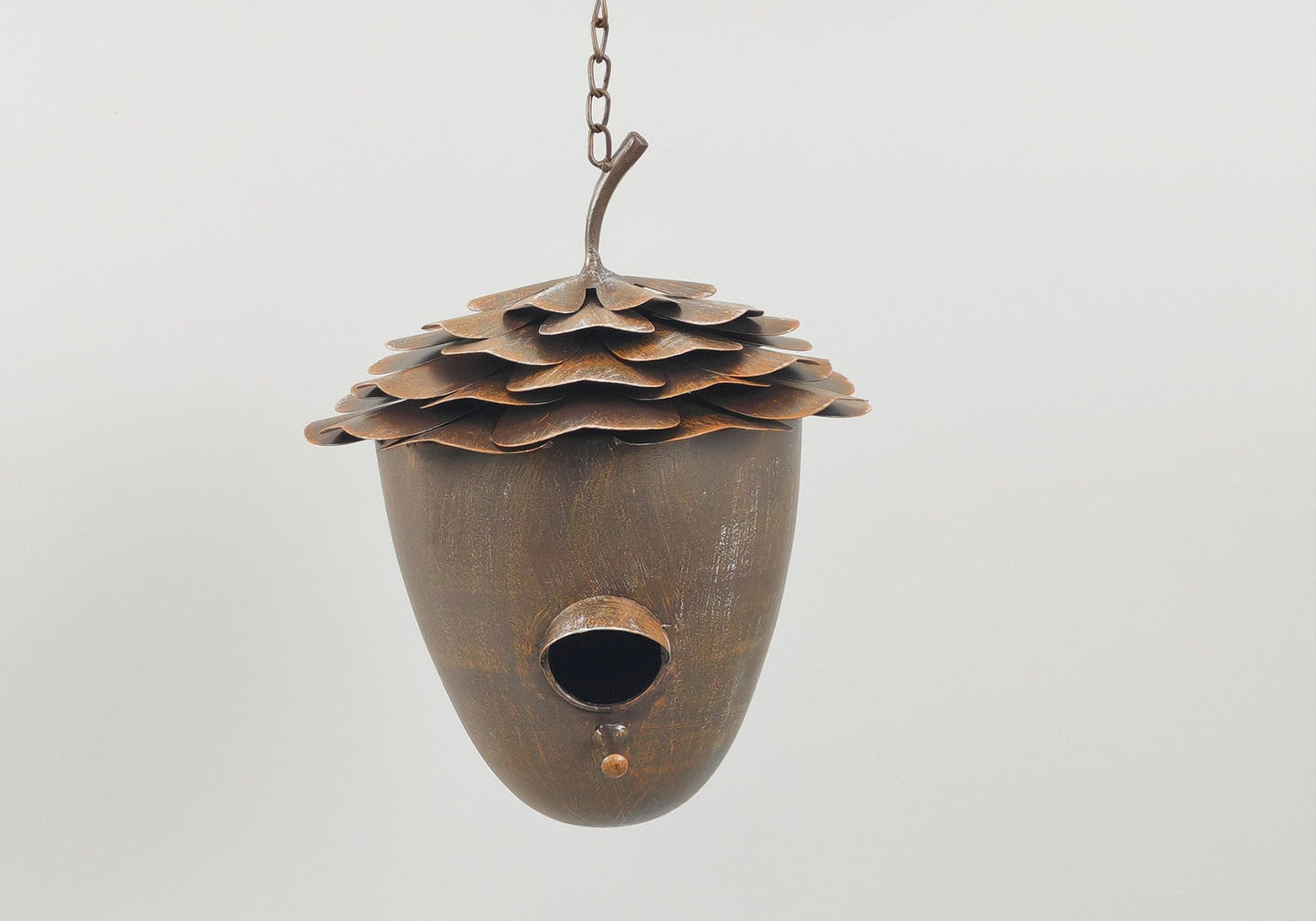 Metal Acorn Birdhouse - 8"