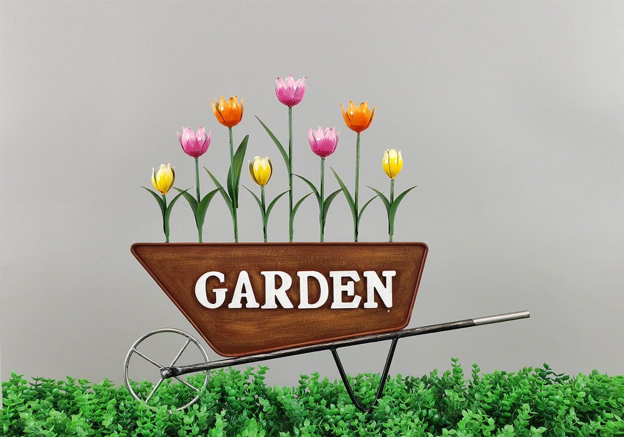 Tulip Garden Wagon Stake - 21"
