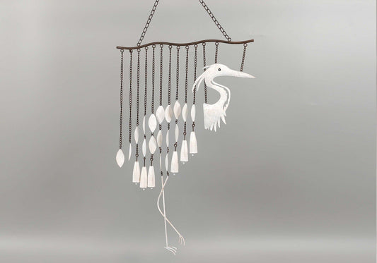 Metal Heron Mobile - 37"