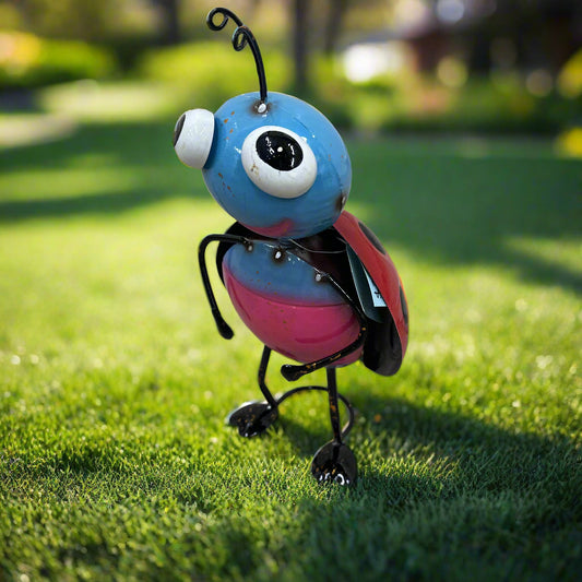 Metal Standing Ladybug