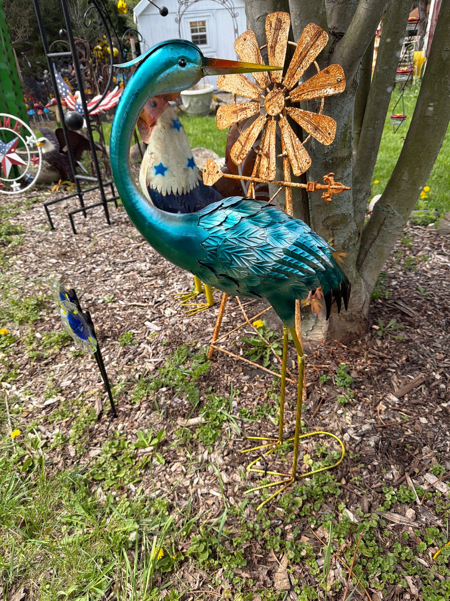 SC Blue Metal Heron