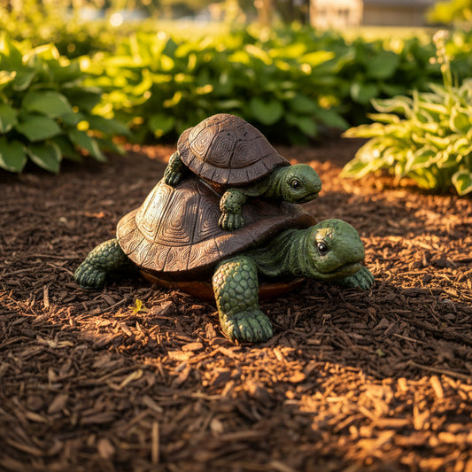 Flat Turtle with Baby