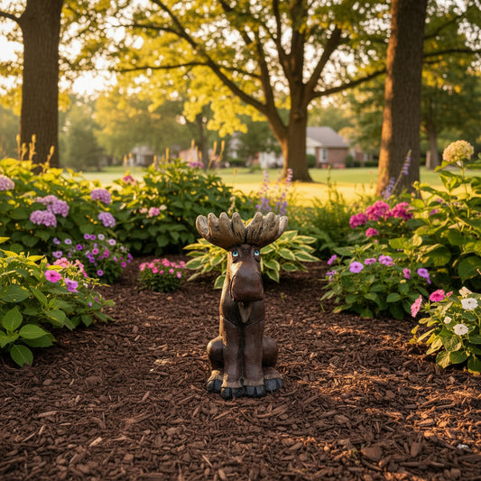 Moose Birdbath