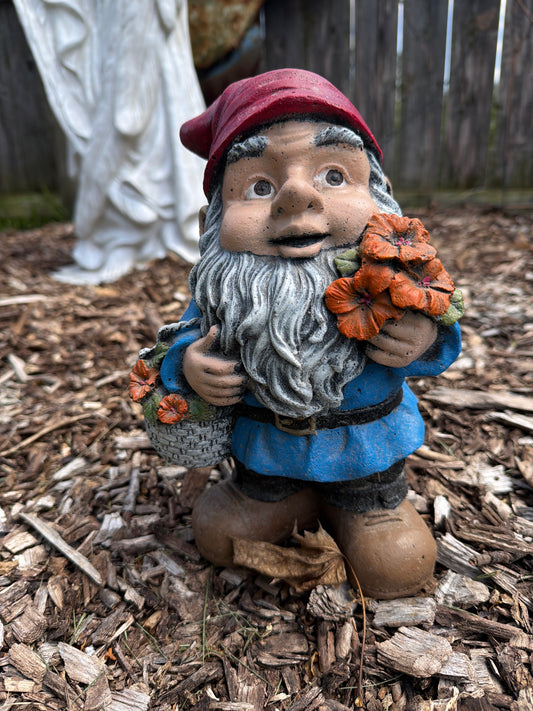 Gnome with Flowers
