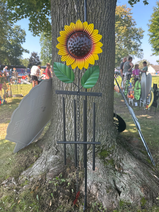 Assorted Sunflower Windchime 38H