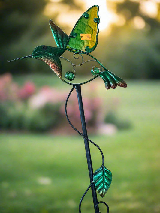 Glass Wing Hummingbird Stake