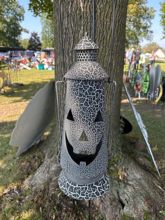 Large Metal Pumpkin Lantern