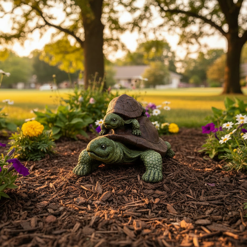 Flat Turtle with Baby