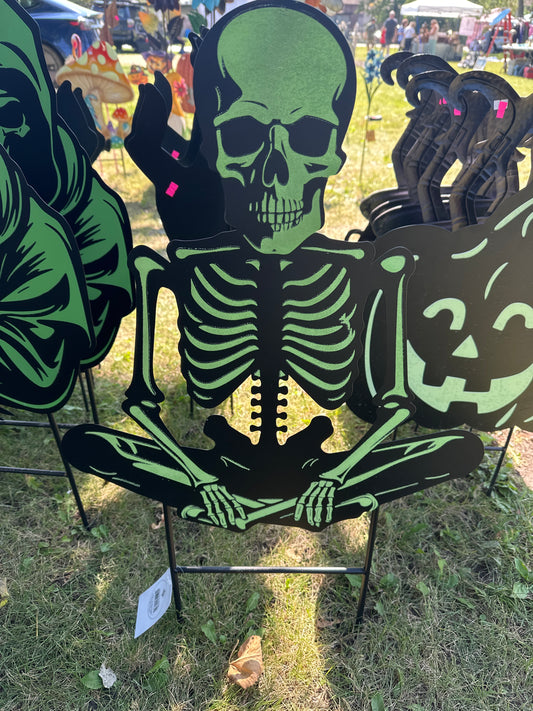 Glow Metal Halloween Skeleton