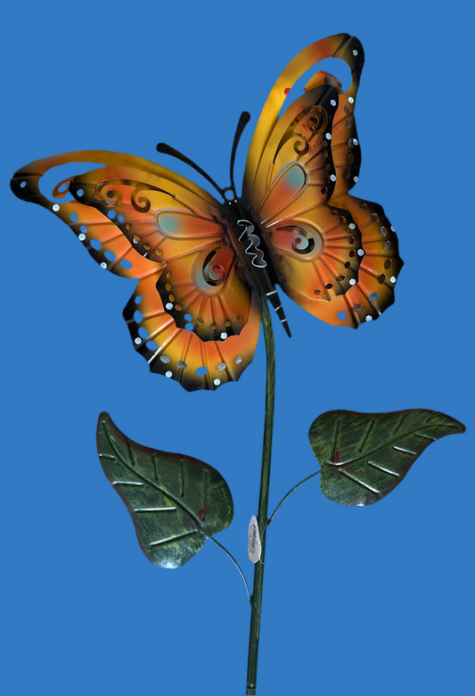 Metal Butterfly on Stake