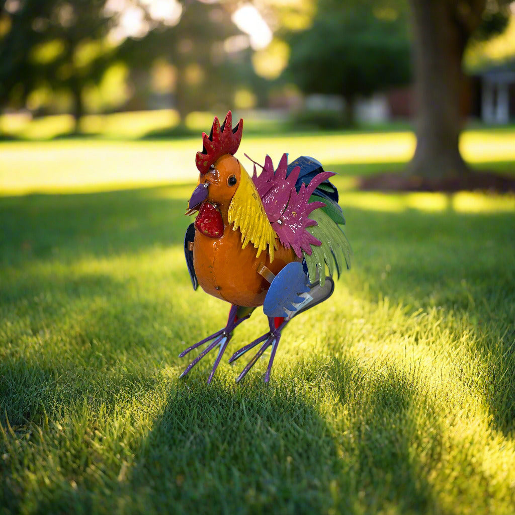 Colorful Metal Rooster
