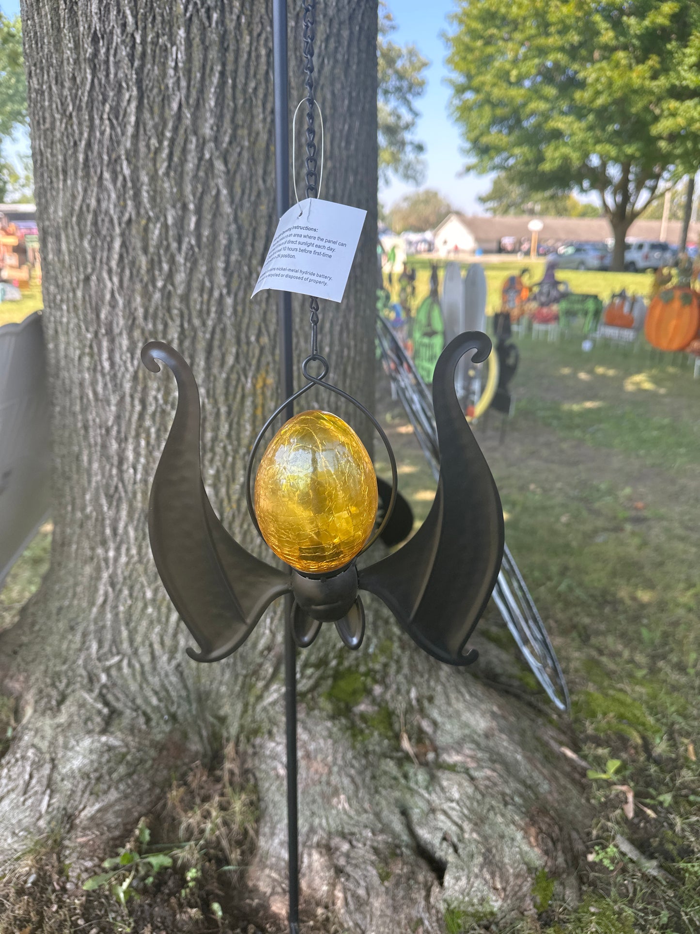 Metal Hanging Halloween Bat 2