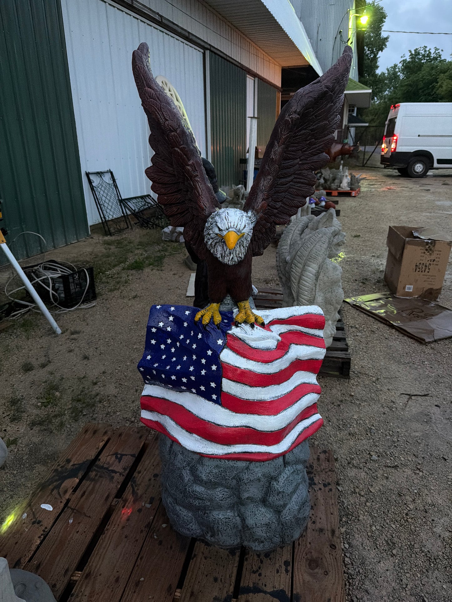 XL Eagle on Flag