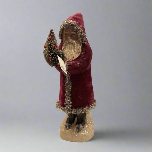 Assorted Velvet Old Fashioned Santa
