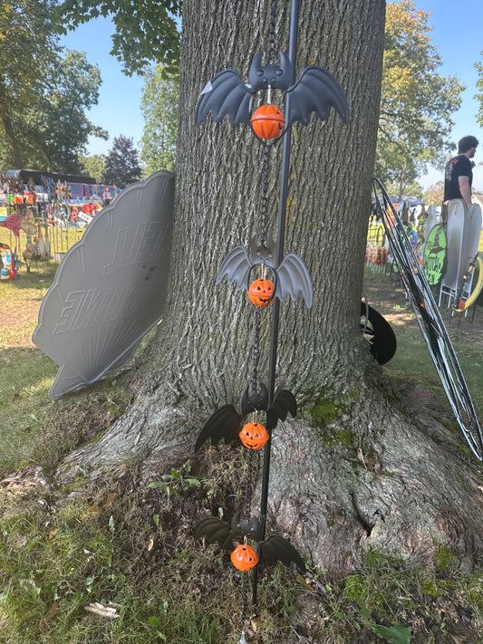 Metal Halloween Hanging Bats