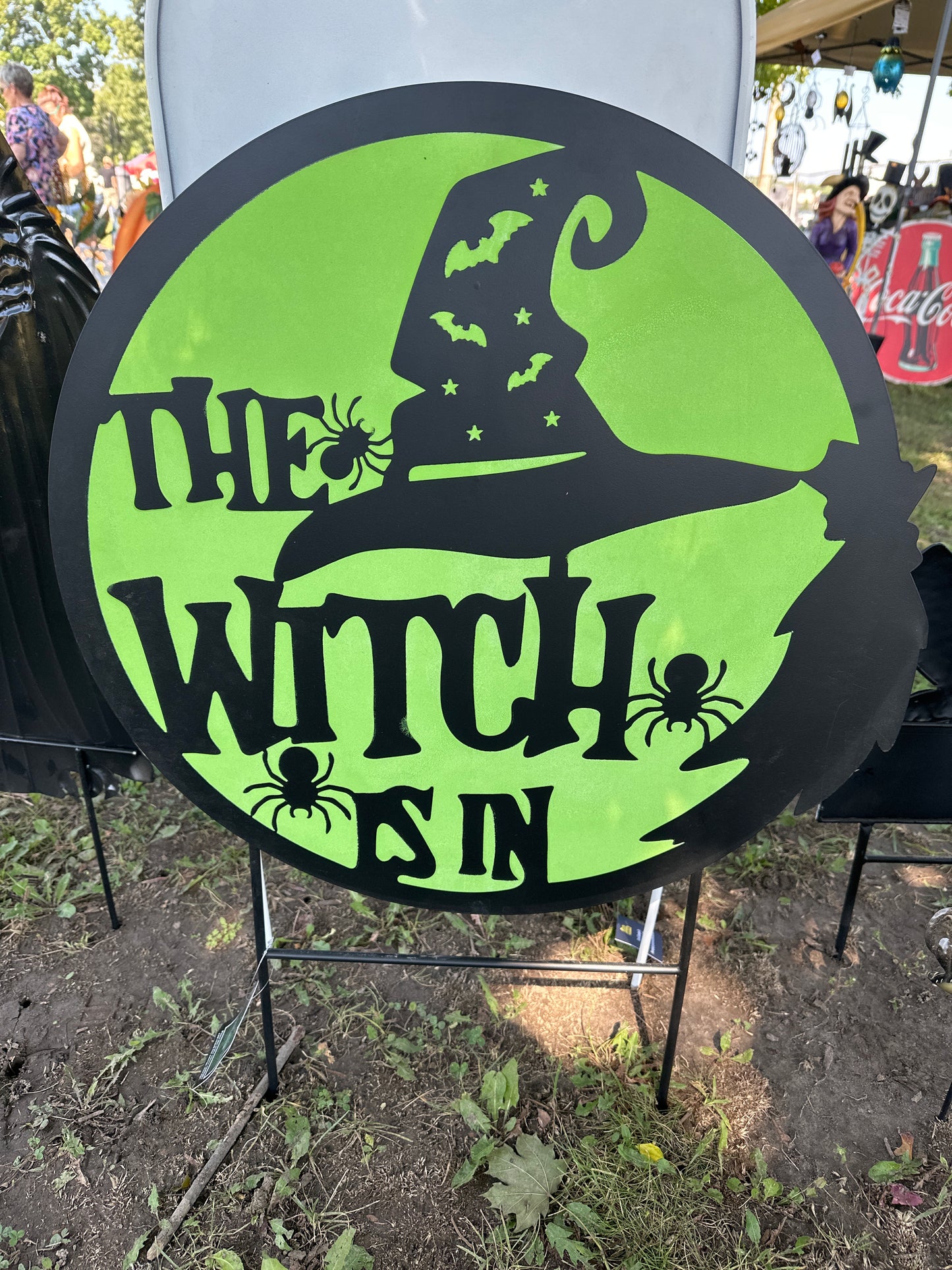 Glow Metal Halloween Witch Is In