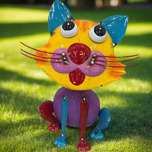 Colorful Sitting Cat