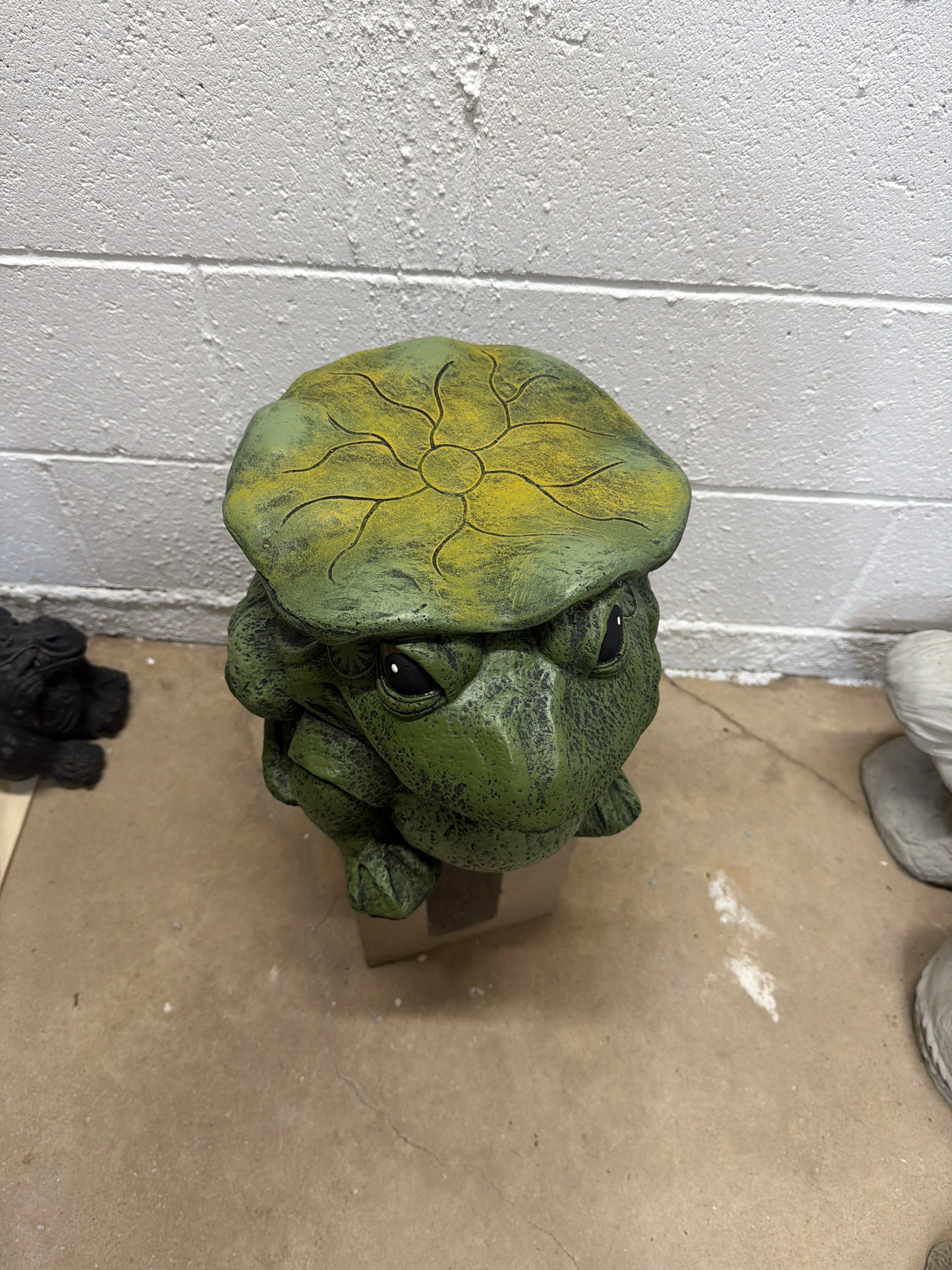 Large Frog with Lily