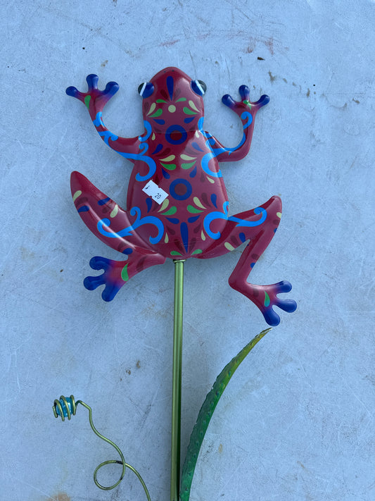 Talavera Frog Stake