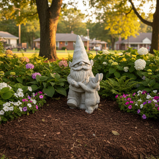 Gnome Dancing with Rabbit
