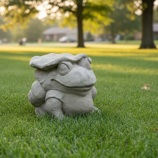 Large Frog with Lily