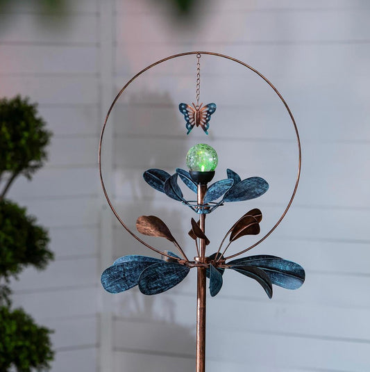 Flower Sphere Solar Spinner