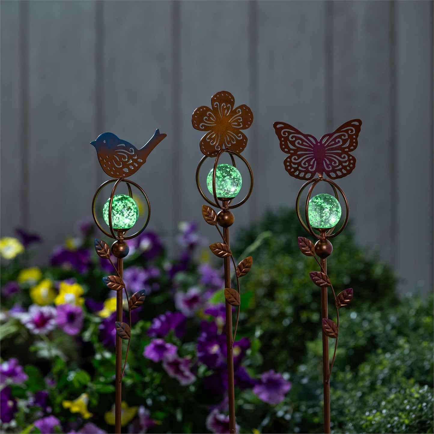 Garden Stake with Glass Ball