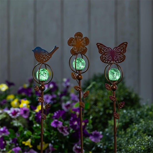 Garden Stake with Glass Ball