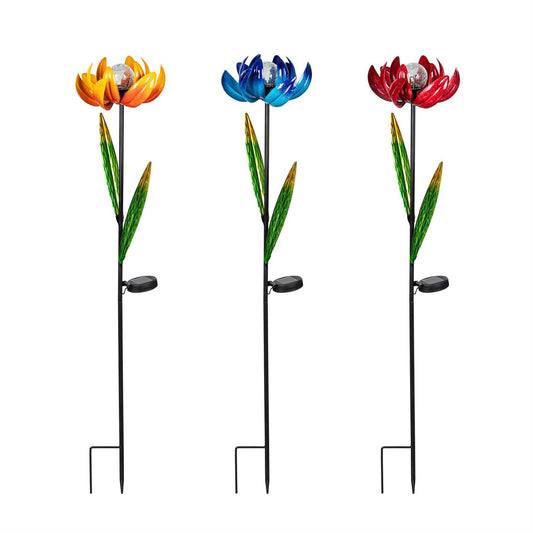 Flower Solar Garden Stake 39in product image