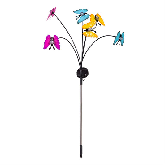 Garden Metal Butterfly Solar Stake