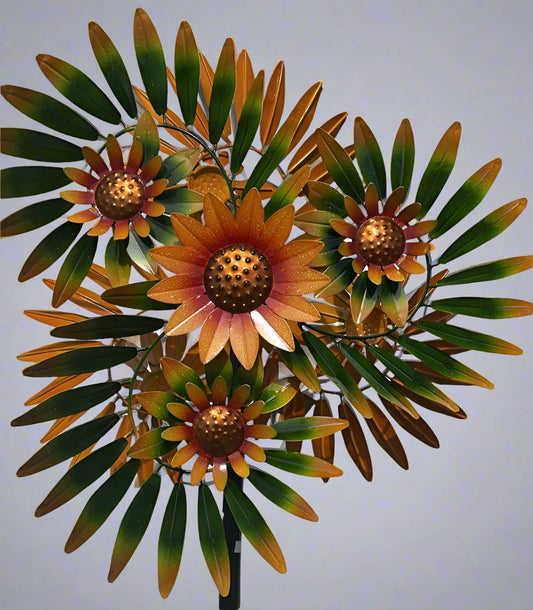 Spinner Stake Flowers Yellow