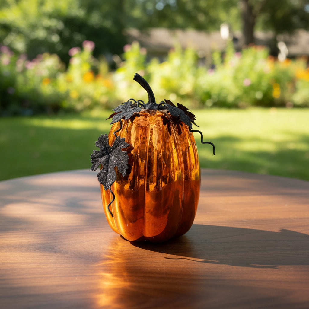 Led Glass Pumpkin