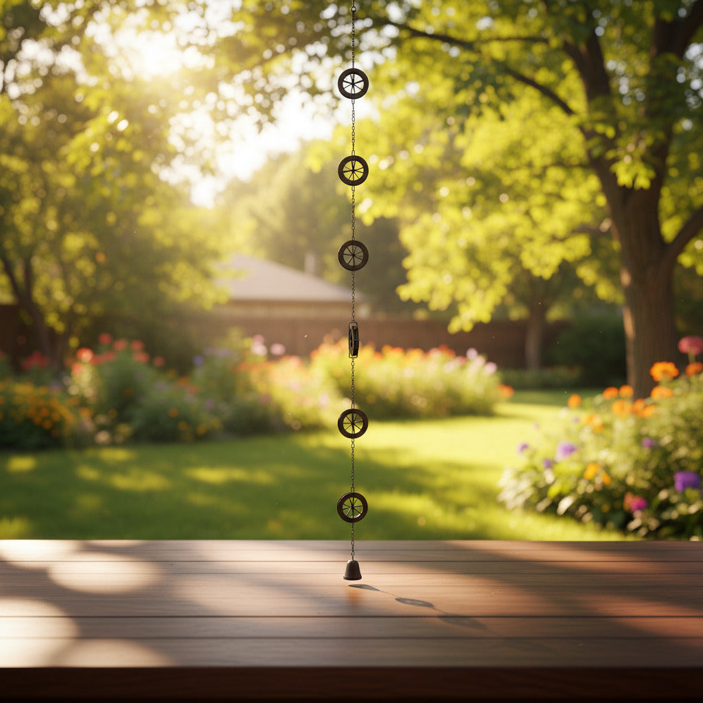 Water Wheel Rain Chain