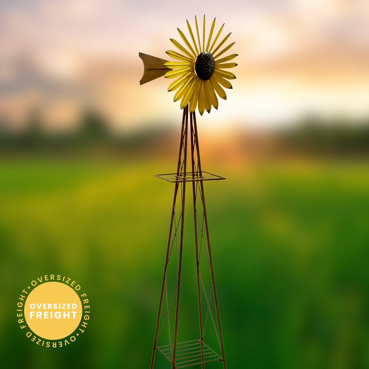 Large Sunflower Windmill