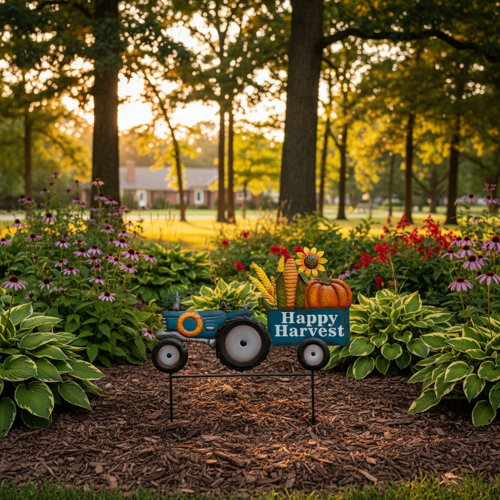 Blue Happy Harvest Truck