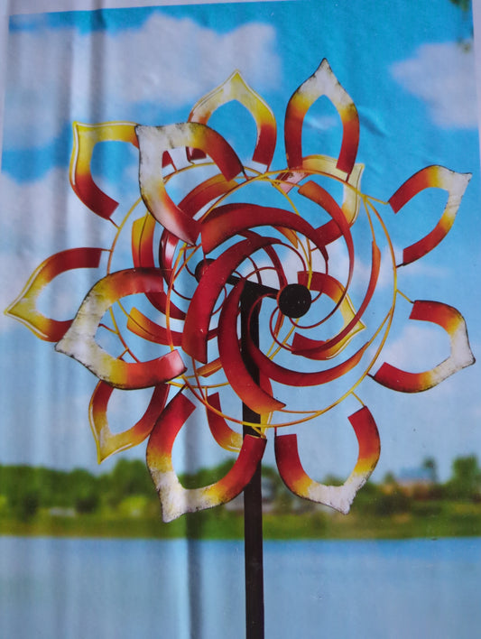 Orange Spiral Flower Spinner