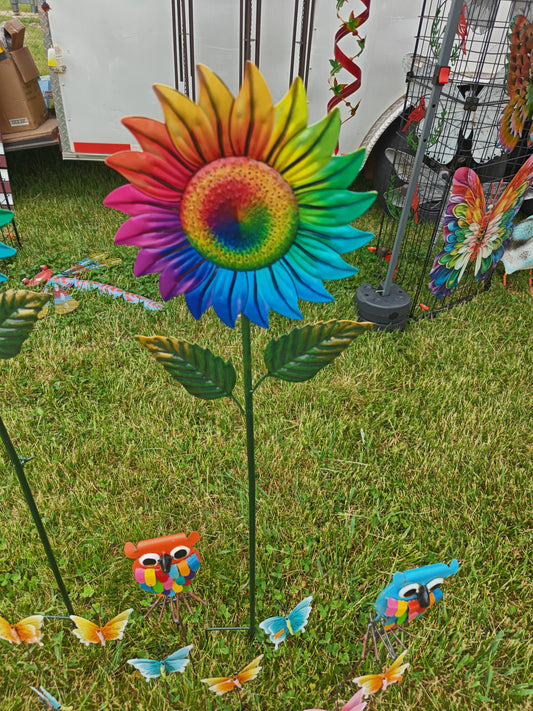 Metal Tye Dye Flower