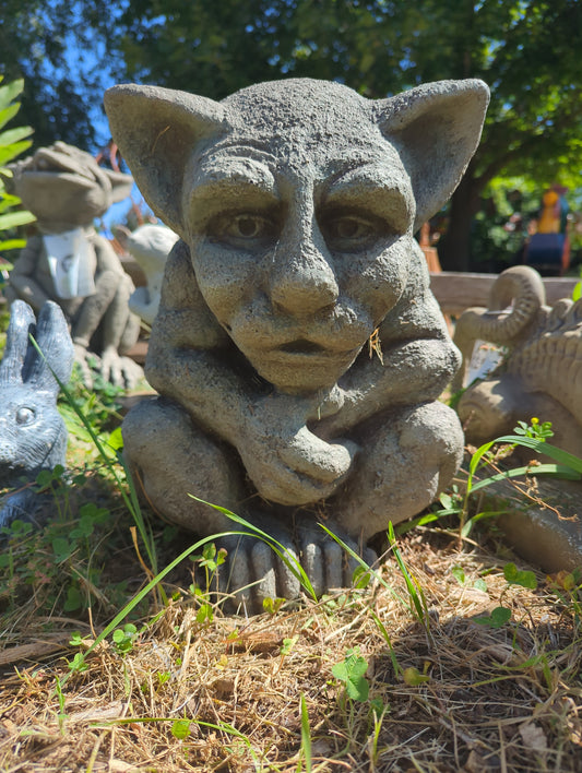 14in Shy Sitting Gargoyle